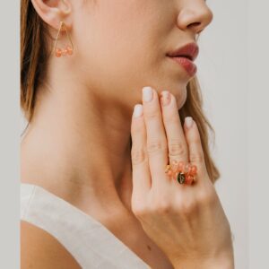 Anillo Doble Piedras Naturales