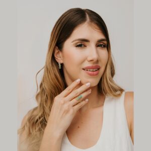 Anillo Oruga con Perlas, Cristales o Piedras Naturales